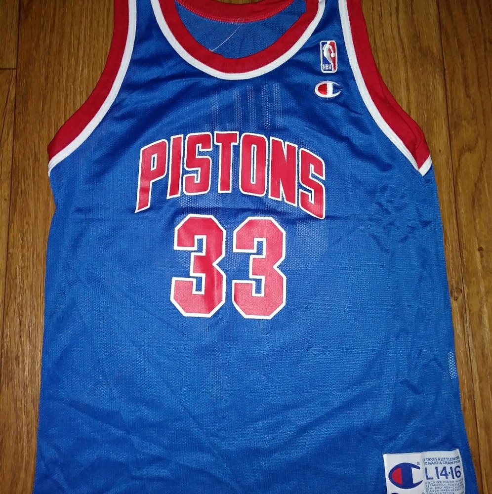 VTG Grant Hill Champion Pistons jersey